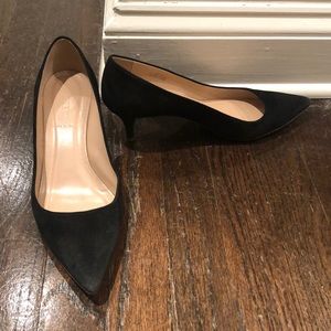 J Crew kitten Hill a pumps - black suede